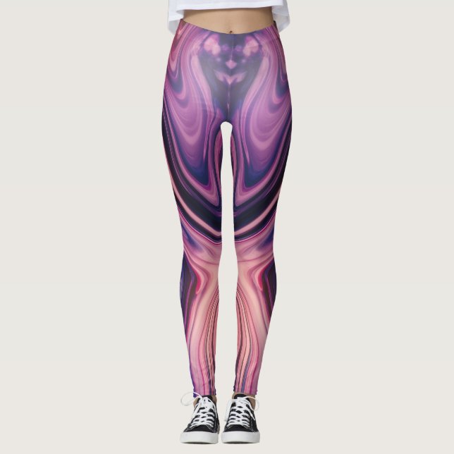 Leggings en néon de marque personnalisée (Devant)
