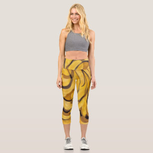Leggings en or et en Brown Capri Yoga