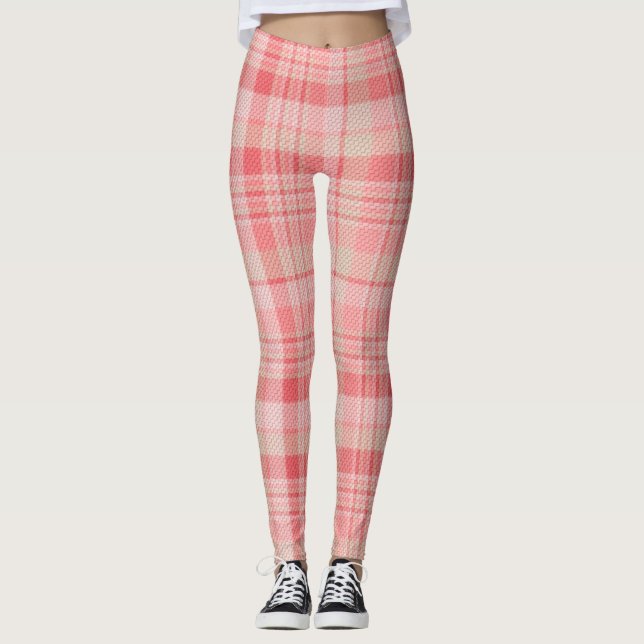 Leggings en plis rose souple (Devant)