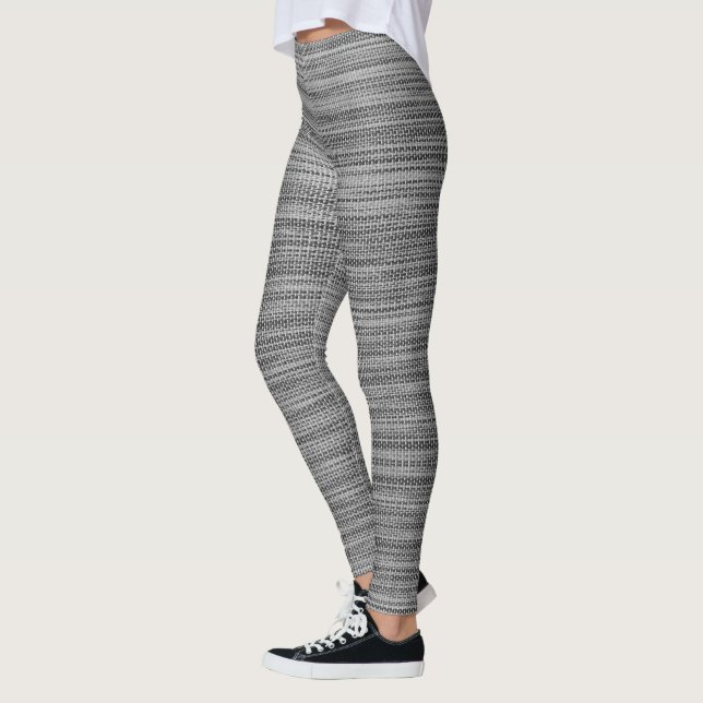 Leggings en tissu gris Faux (Gauche)