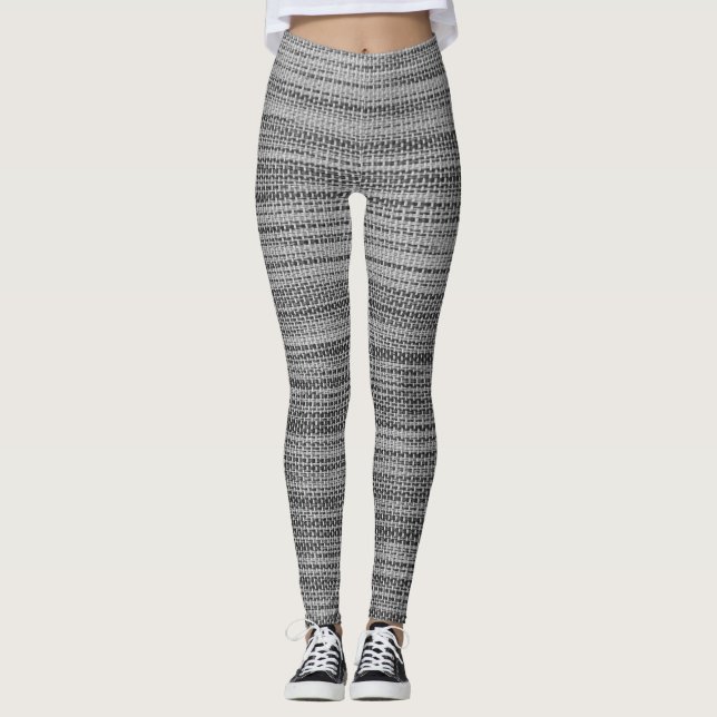 Leggings en tissu gris Faux (Devant)