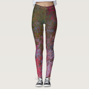 Leggings Encre d'alcool foncé Abstraite