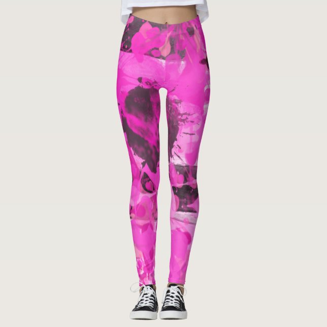Leggings Encre rose (Devant)
