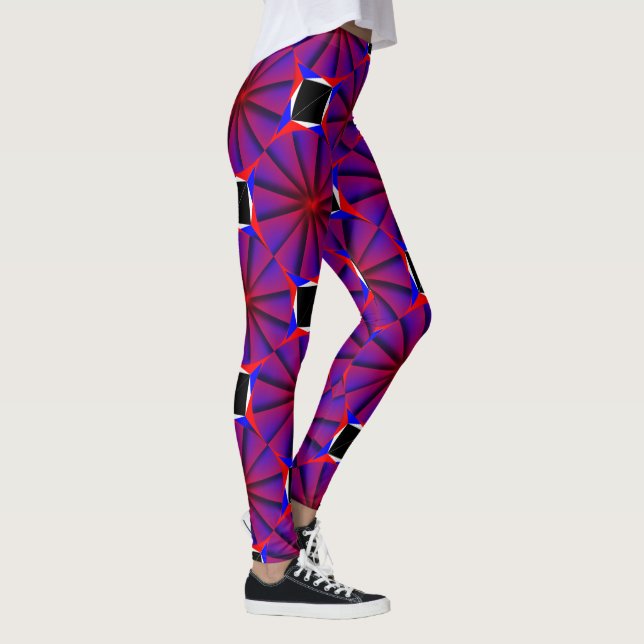 Leggings Endless Pinwheel par Kenneth Yoncich (Droite)