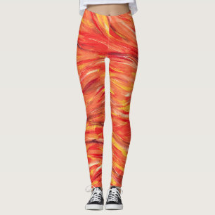 Leggings Energie et passion Jouer Art Abstrait original