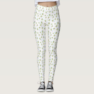 Leggings enfants arc-en-ciel chien chiot pois couleurs vive