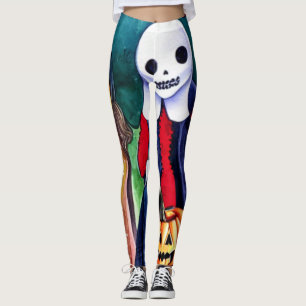 Leggings Enfants qui demandent des friandises pour Hallowee