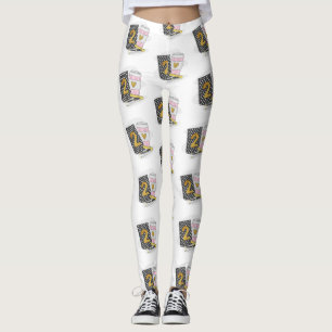 Leggings Enseignant de deuxième année Black Preppy Carnet c