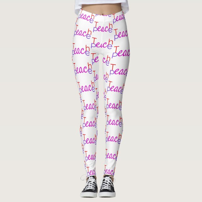 Leggings Enseigner la paix Thunder_Cove (Devant)