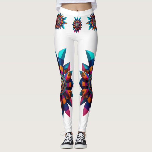 Leggings entièrement imprimés en design d'art amér (Devant)