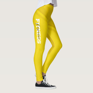 Leggings Entraînement de Yoga au Gym Jaune
