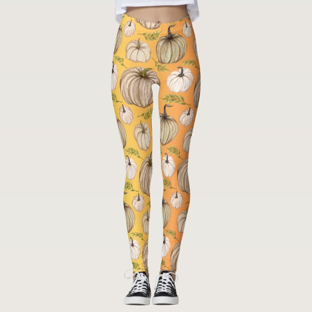 Leggings Épice citrouille Automne Moisson Automne Thanksgiv (Devant)