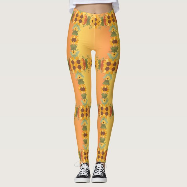 Leggings Épice citrouille Automne Moisson Automne Thanksgiv (Devant)