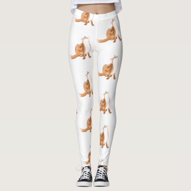 Leggings Épingler le renard (Devant)