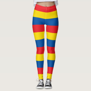 Leggings Equateur Couleurs du drapeau national Horizontalem