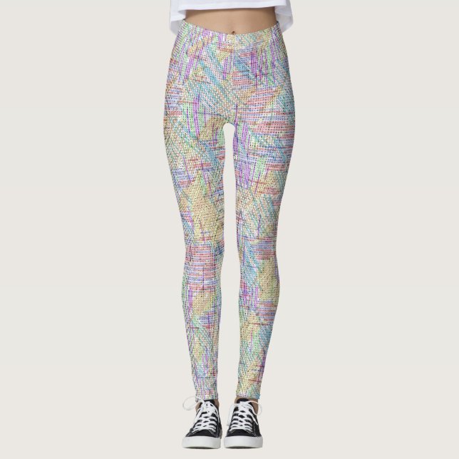 Leggings Équations mathématiques résolues Puzzle de recherc (Devant)