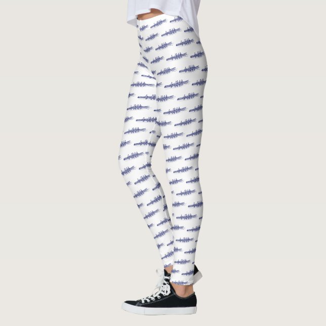 Leggings Équipe de rameurs de l'équipage de rame bleu Sport (Gauche)