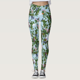 Leggings Escalade de la vigne et miel fleurs