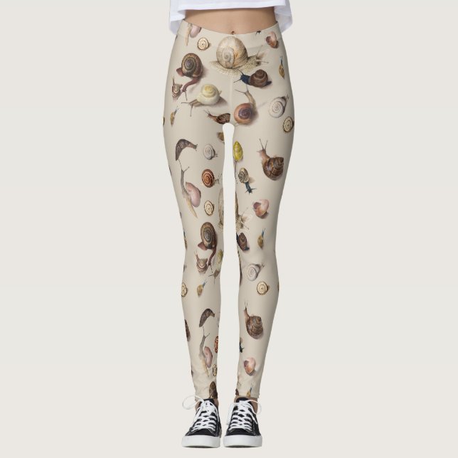 Leggings Escargot Limace Jardin Animal de compagnie Gastéro (Devant)
