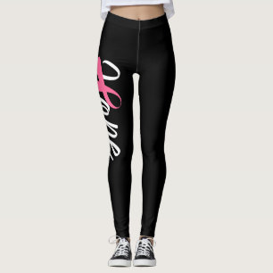 Leggings ESPOIR rose de conscience de ruban de cancer du