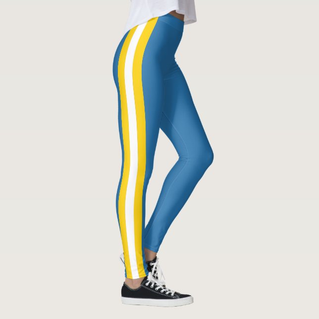 Leggings Esprit d'équipe de Californie sur fond bleu (Droite)
