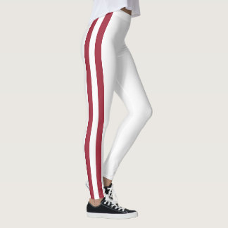 Leggings Esprit d'équipe de l'Arkansas, rouge et blanc