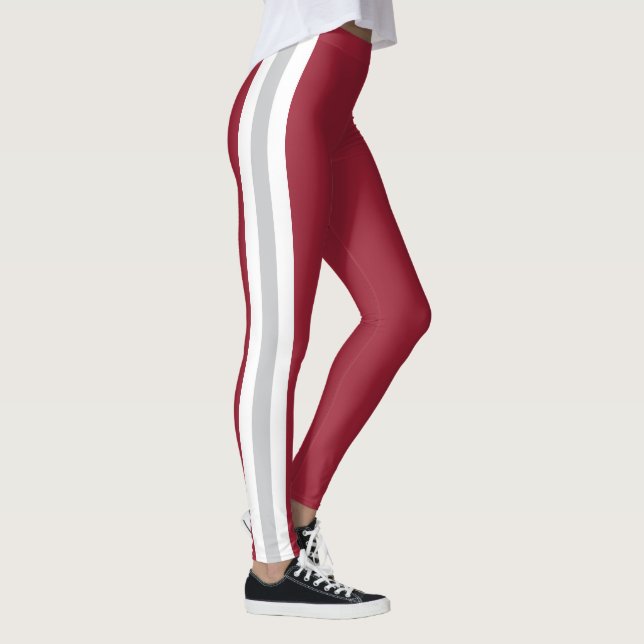 Leggings Esprit d'équipe de l'Arkansas sur rouge (Droite)
