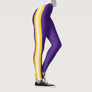 Leggings Esprit d'équipe de Lousiane sur fond violet