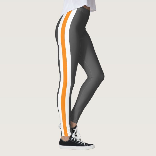 Leggings Esprit d'équipe du Tennessee, Orange, Gris et Blan (Droite)