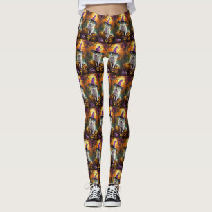 Leggings Esquimau américain effrayant Sorcière d'Halloween