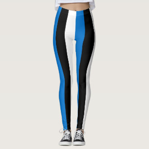 Leggings Estonie Couleurs du drapeau national triées vertic