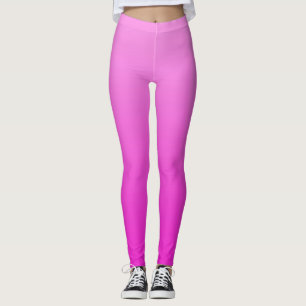 Leggings Été Électrique Vibrant Rose Chaud Ombré