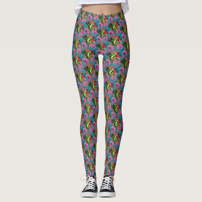 Leggings Été Floride Tropical Sunset Beach Côte (Devant)