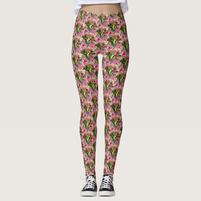 Leggings Été Floride Tropical Sunset Coastal (Devant)