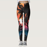 Leggings Été Tropical Pink Orange Palm Trees coucher du sol<br><div class="desc">Ce design tropical et cool est parfait pour les mois chauds d'été. Il est doté d'un coucher de soleil de néon rose, orange et violet d'une silhouette de palmier noir et d'un soleil éclatant. C'est beau, magnifique et pittoresque ! ***REMARQUE IMPORTANTE DE CONCEPTION : Pour toute demande de conception personnalisée,...</div>
