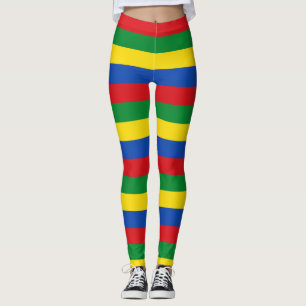 Leggings Éthiopie Couleurs du drapeau national horizontales