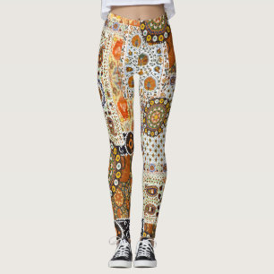 Leggings Ethnic Digital Abstrait : Motif sans faille