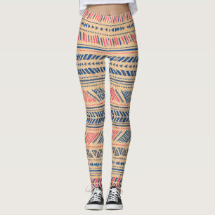 Leggings Ethnie tribale vintage : motif sans couture.