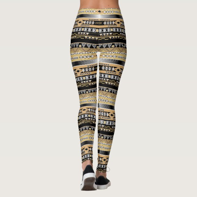 Leggings Ethnique, tribale, ornement (Dos)