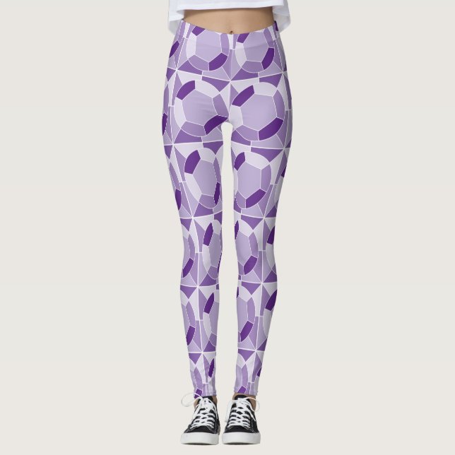 Leggings Étincelle violette (Devant)