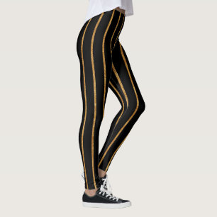 Leggings étirés triés pour femmes Noir