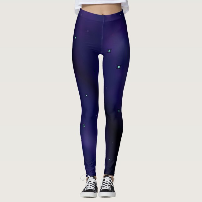 Leggings étoile bleue (Devant)