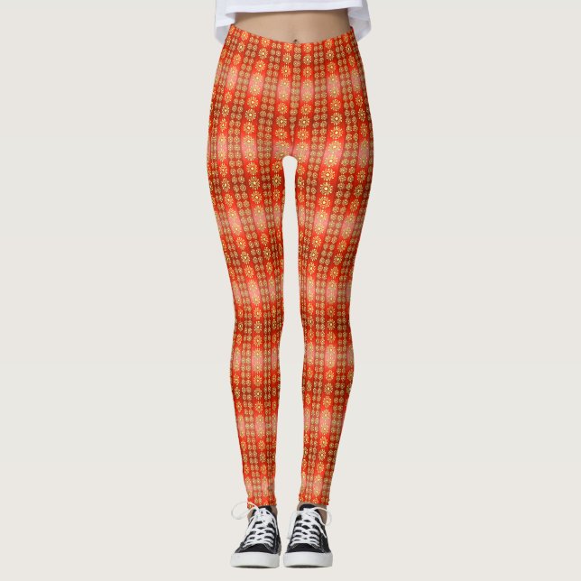 Leggings Étoile de lune de Noël Motif-65756 (Devant)