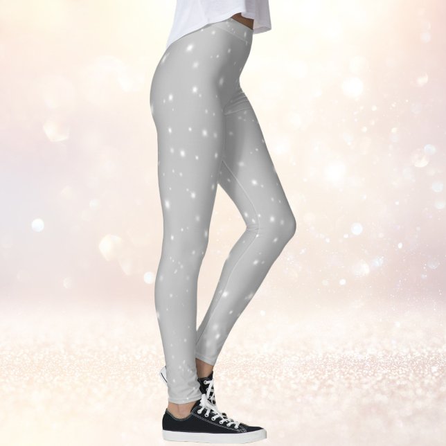 Leggings Étoile Grise Argentée (Créateur téléchargé)