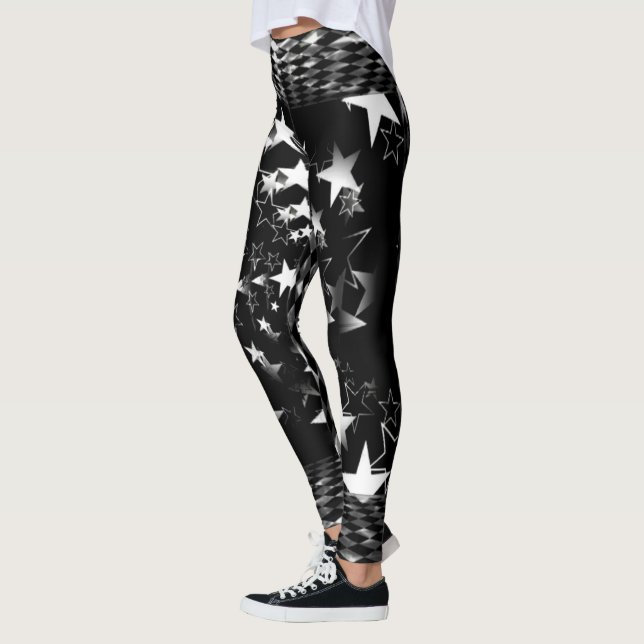 Leggings Étoiles blanches (Gauche)