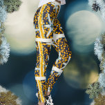 Leggings étoiles de Noël bleu jaune brillant<br><div class="desc">Préparez-vous à rocher un look unique et artistique cette saison de vacances avec nos Leggings. Décorées d'un beau motif géométrique jaune et bleu foncé, ces leggings s'ajoutent parfaitement à votre garde-robe festive. Que vous ayez l'intention d'avoir un look de vacances sophistiqué ou de choisir un ensemble décontracté, ces leggings transforment...</div>