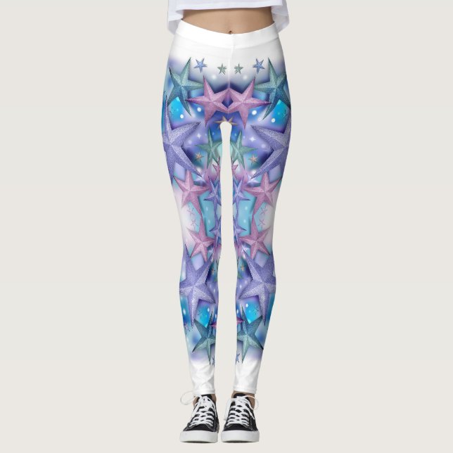 Leggings Étoiles de Styles Classiques (Devant)