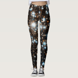 LEGGINGS ÉTOILES D'ESPACE LOINTAIN DE TÉLESCOPE DE HUBBLE