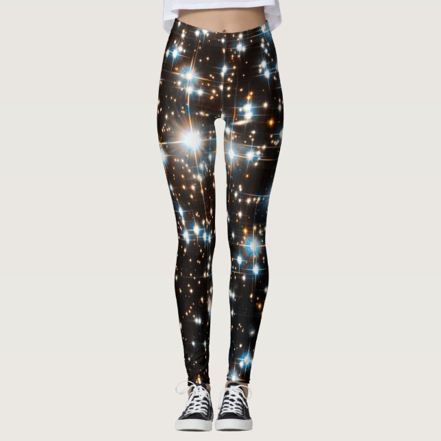 LEGGINGS ÉTOILES D'ESPACE LOINTAIN DE TÉLESCOPE DE HUBBLE (Devant)
