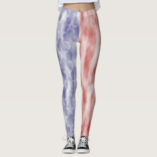 Leggings Étoiles et guêtres de drapeau américain de rayures